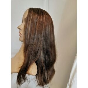 Lu's Wig Lace Front Human Hair 18-22inches Brunette In Geat Condition